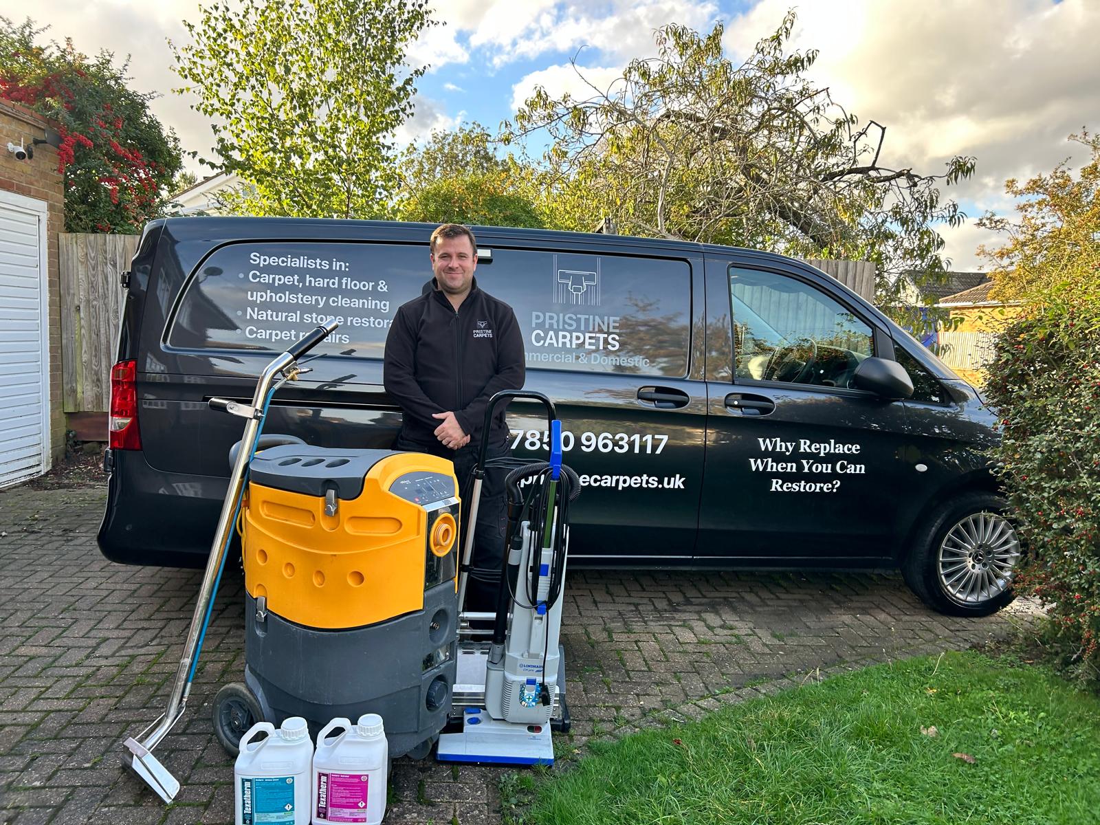 Professional carpet cleaning by Pristine Carpets
