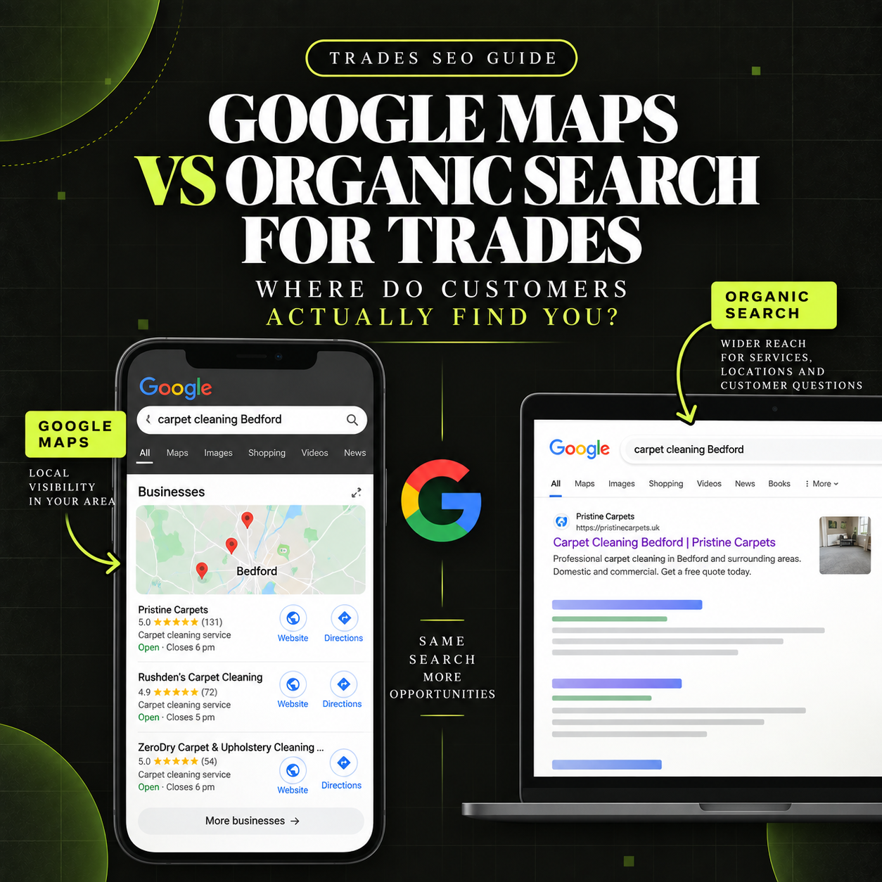Google Maps vs Organic Search for Trades: Where Do Customers Actually Find You?