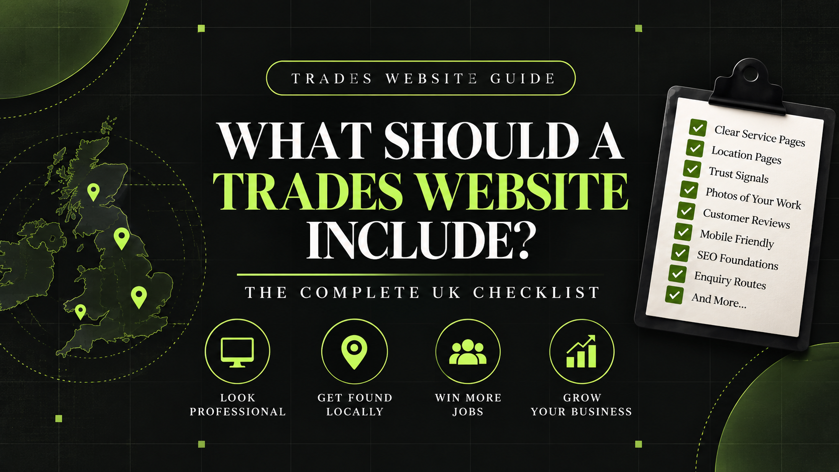 What Should a Trades Website Include? The Complete UK Checklist